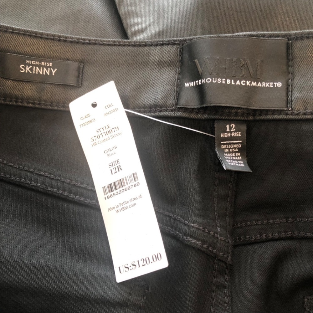 WHBM High-Rise Coated Skinny Jeans - Picture 6 of 11